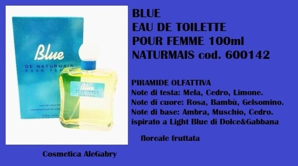 eau de toilette blue Naturmais
