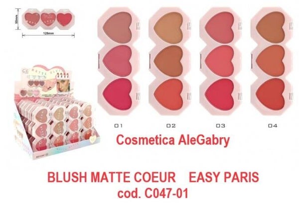 blush matte coer Easy Paris