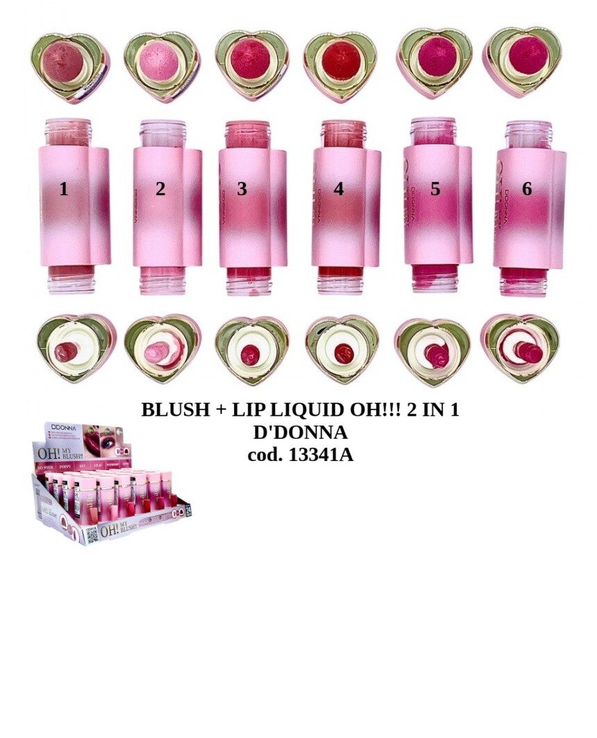 blush + lip liquid oh! D'Donna