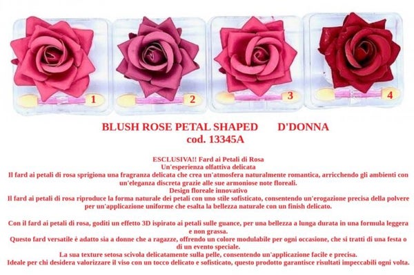 blush rose petal shaped D'Donna