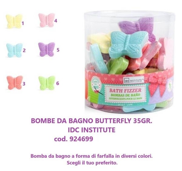 bombe da bagno butterfly Idc