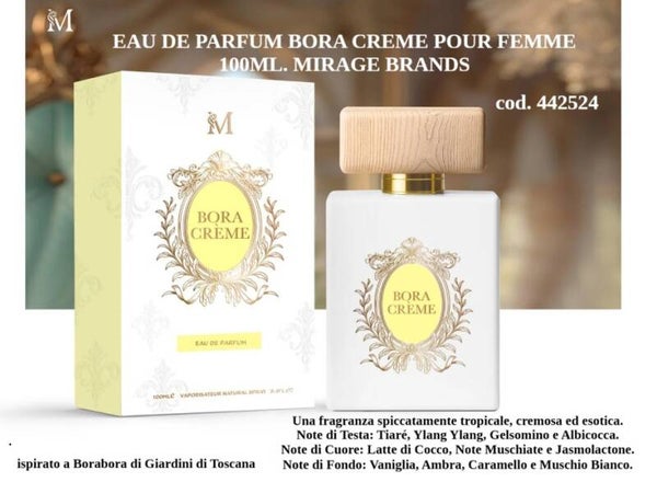 eau de parfum bora creme Mirage Brands