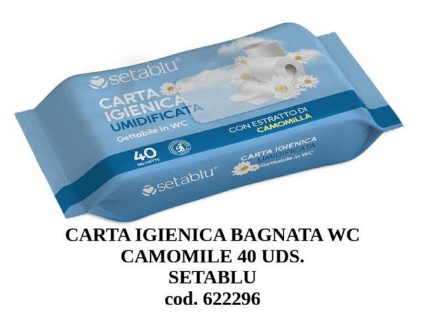 carta igienica bagnata alla camomilla Setahome