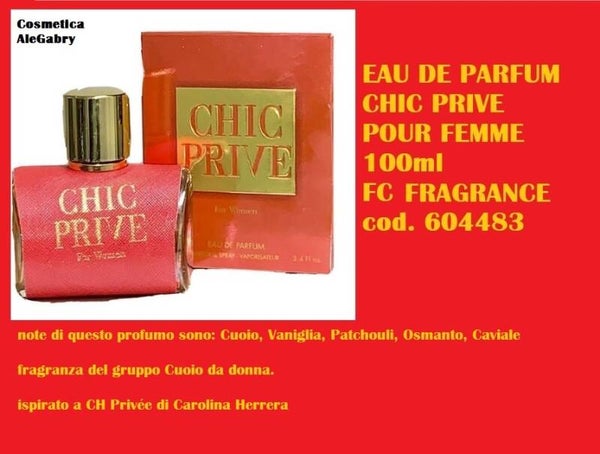 eau de parfum chic prive FC fragance