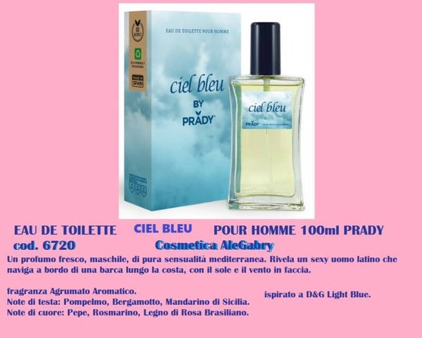 eau de toilette ciel bleu Prady