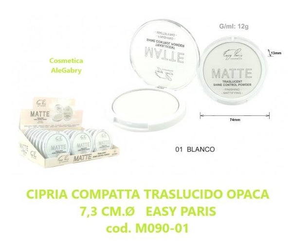 cipria compatta traslucida opaca Easy Paris