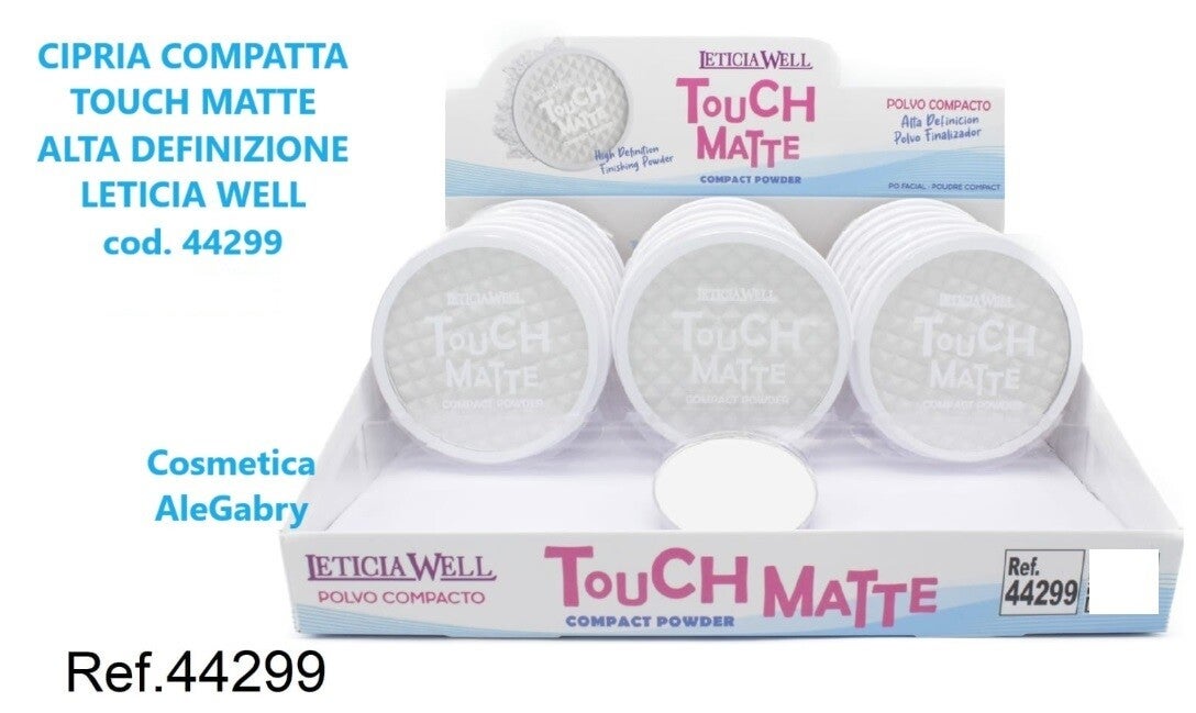 cipria compatta touch matte alta definizione Leticia Well