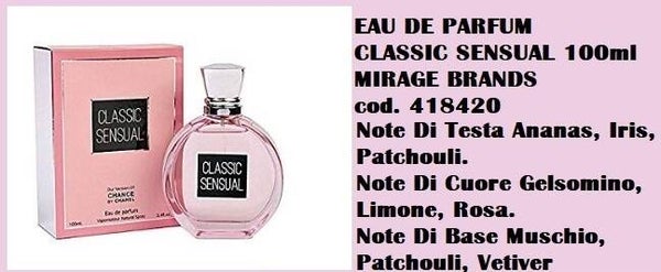 eau de parfum classic sensual Mirage Brands