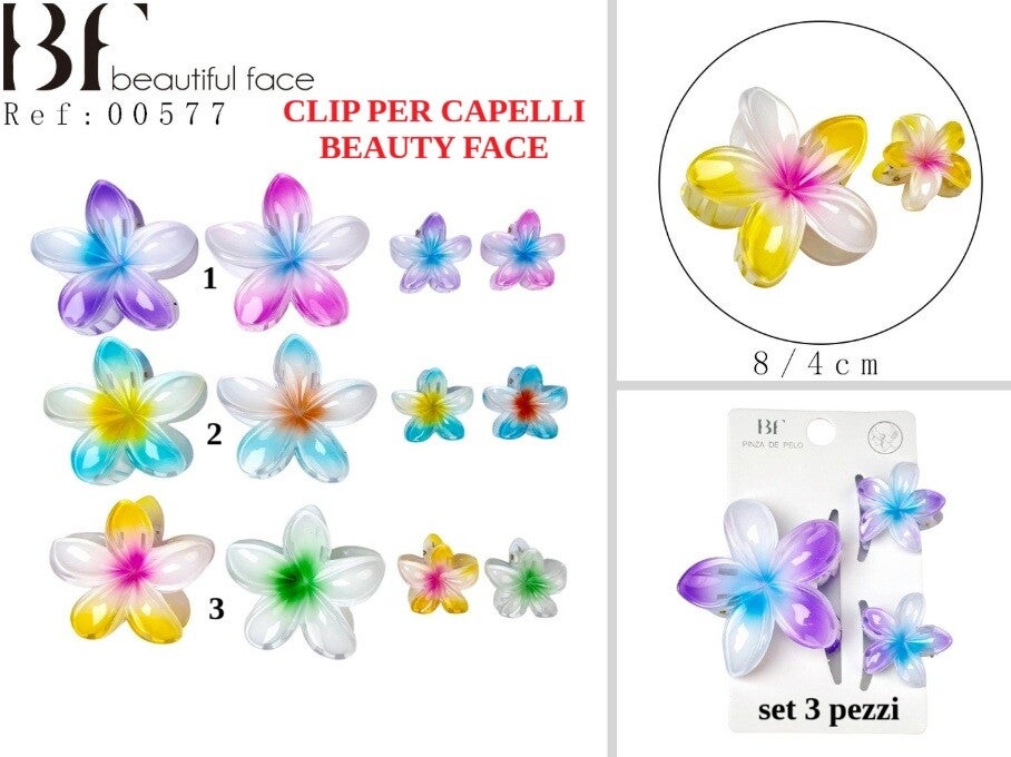 clip per capelli fiore Beautiful Face