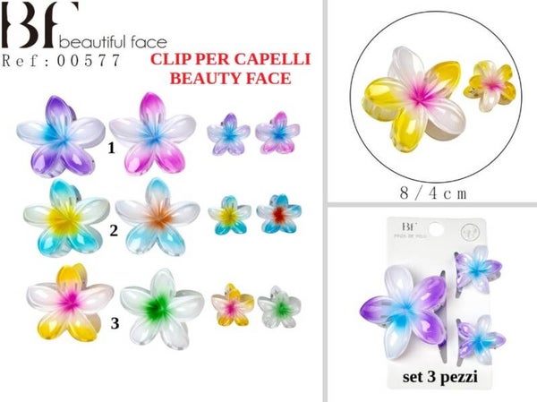 clip per capelli fiore Beautiful Face