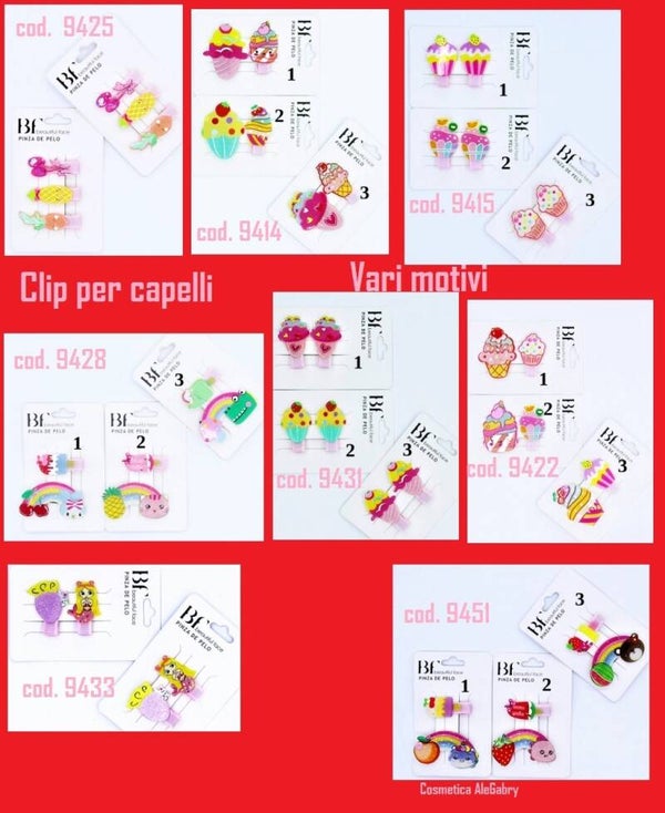 clip per capelli in metallo Beautiful Face
