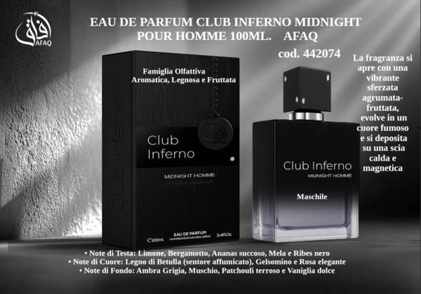 eau de parfum club inferno midhight Afaq