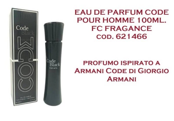 eau de parfum code black Fc Fragrance