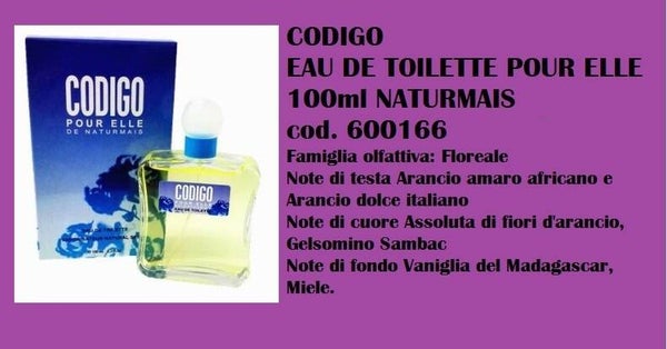 eau de toilette codigo Naturmais