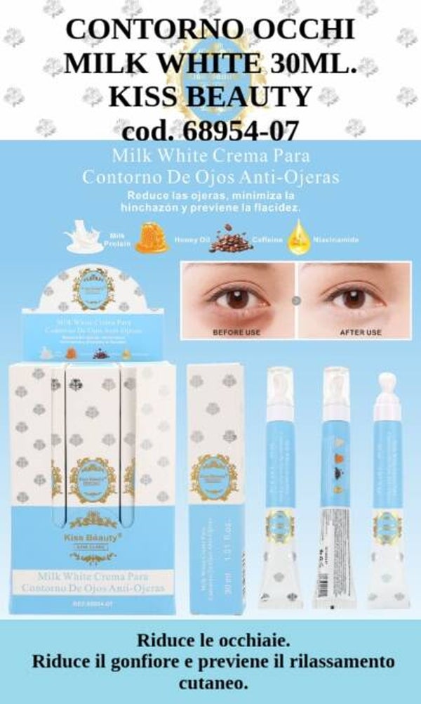 contorno occhi bianco latte Kiss Beauty