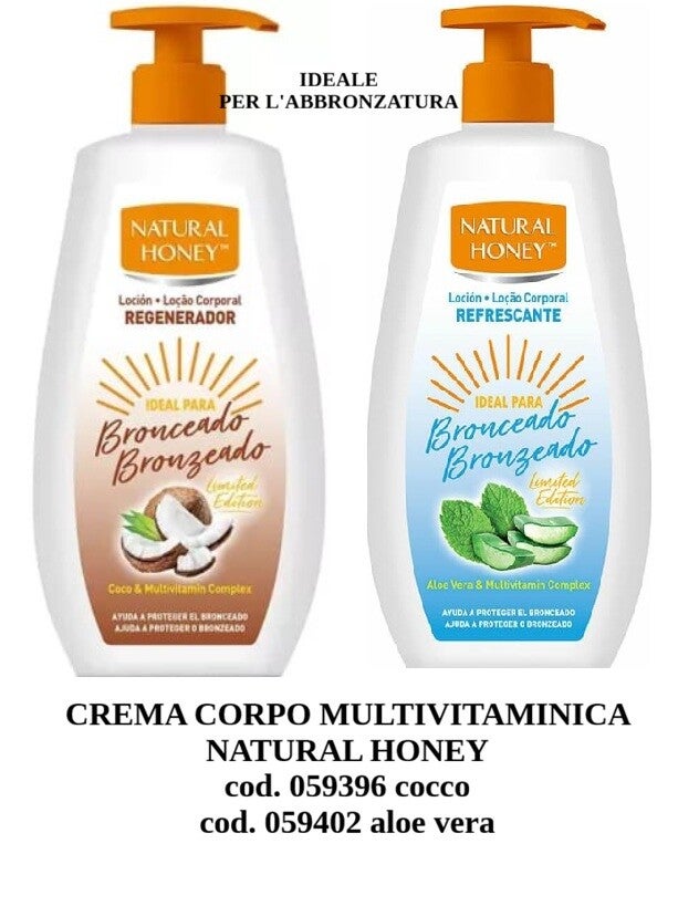 crema corpo multivitaminica Natural Honey