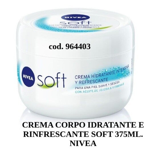 crema corpo idratante e rinfrescante soft Nivea