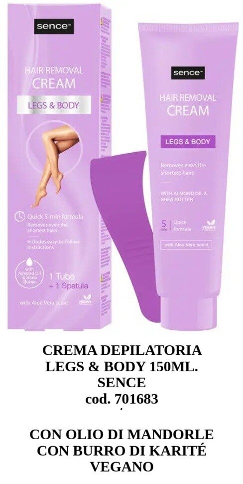 crema depilatoria legs & body Sence