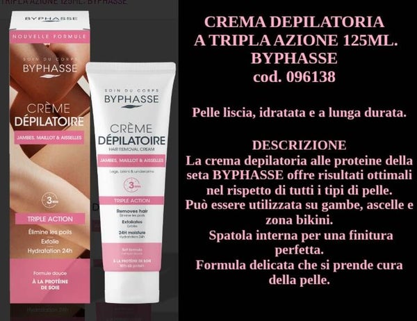 crema depilatoria a tripla azione Byphasse