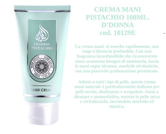 crema mani pistacchio D'Donna