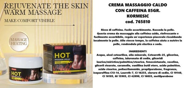 crema massaggio a caldo Kormesic
