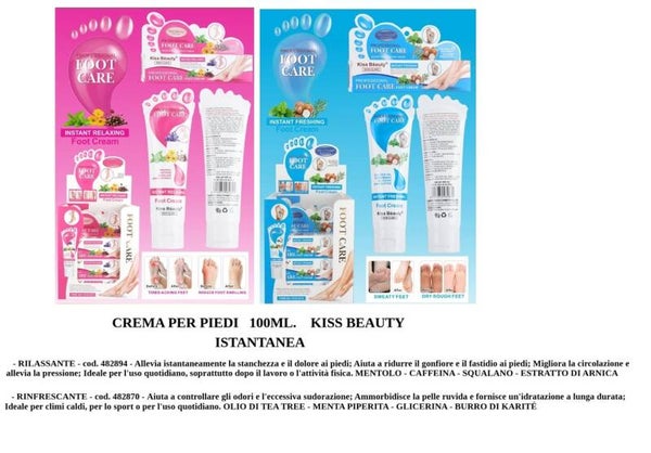 crema riparatrice per i piedi Kiss Beauty