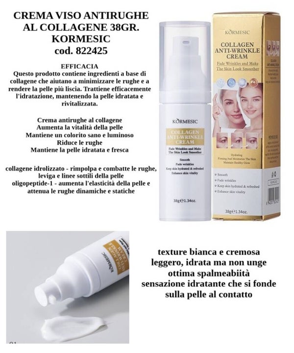 crema viso antirughe al collagene Kormesic