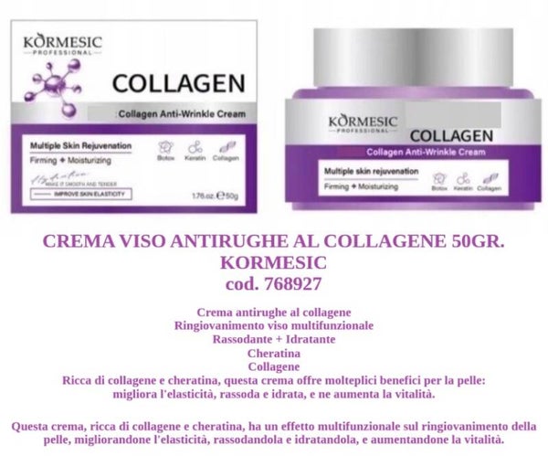crema viso antirughe al collagene Kormesic