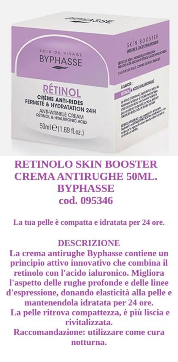 crema viso retinolo skin booster Byphasse