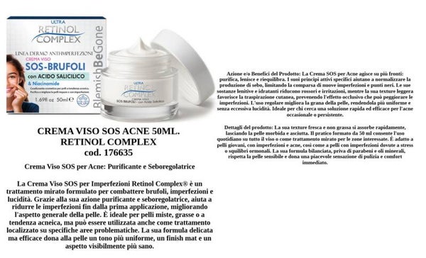 crema viso sos acne Retinol Complex