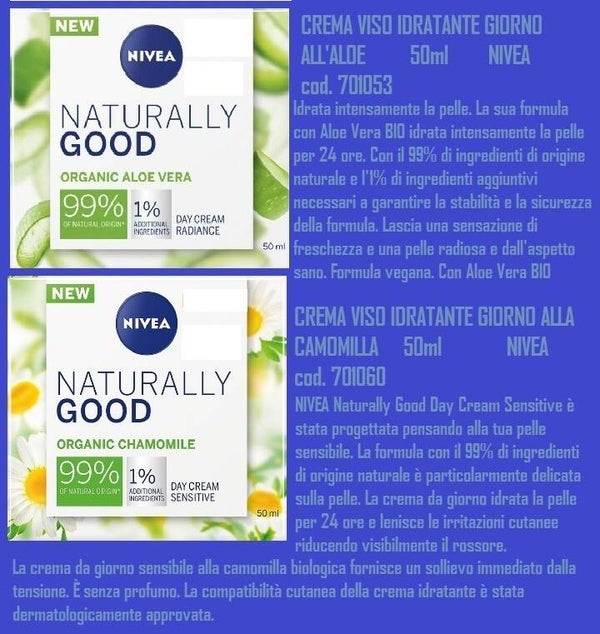 creme viso naturally good Nivea