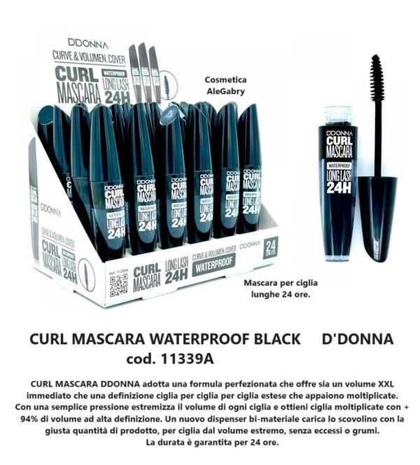 mascara curl waterproof black D'Donna