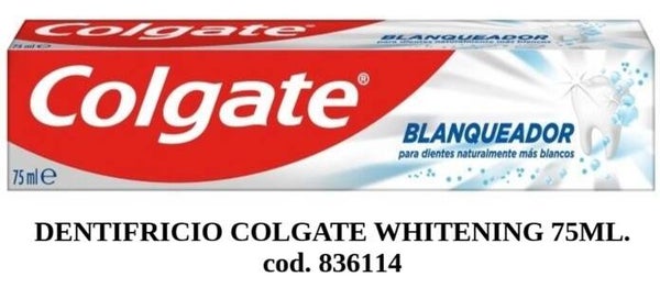 dentifricio blanqueador Colgate
