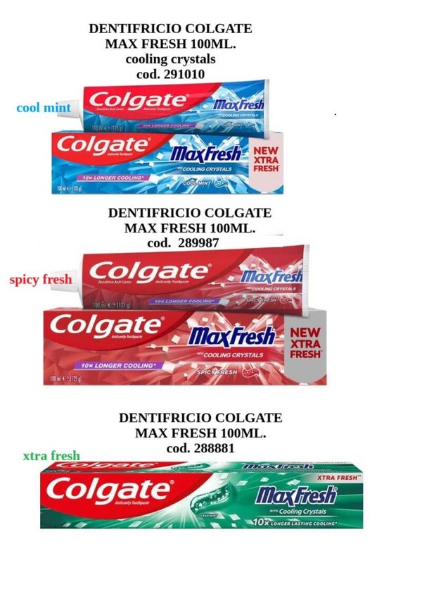 dentifricio maxfresh Colgate