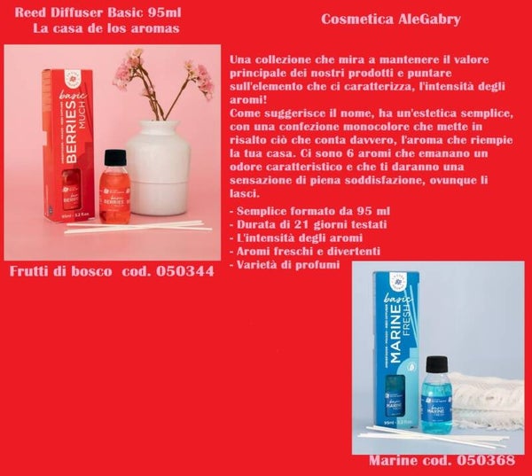 reed diffuser basic 95ml La casa de los aromas