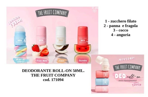 deodorante roll on The fruit company