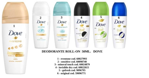 deodorante roll on Dove