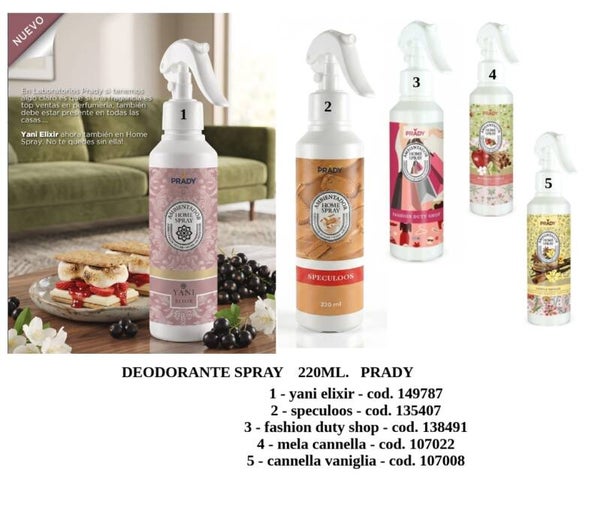 deodorante spray Prady