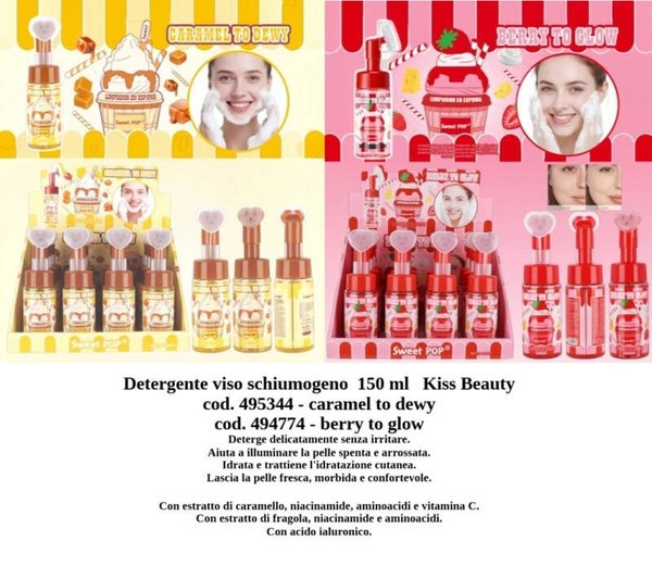 detergente viso schiumogeno Kiss Beauty