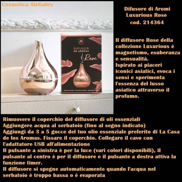 diffusore di aromi luxurious rose La casa de los aromas