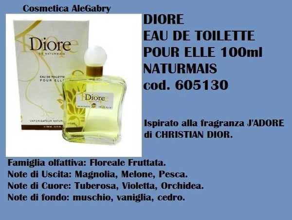 eau de toilette diore Naturmais