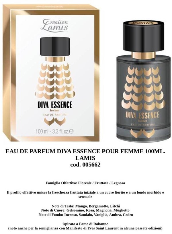 eau de parfum diva essence Lamis