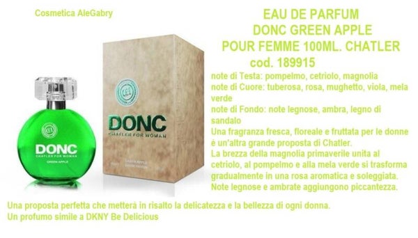 eau de parfum donc green apple Chatler