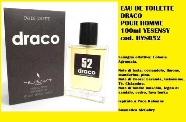 eau de toilette draco Yesensy