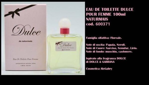 eau de toilette dulce Naturmais