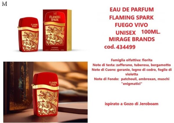 eau de parfum flaming spark royal inferno Mirage Brands
