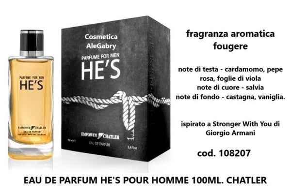 eau de parfum he's Chatler