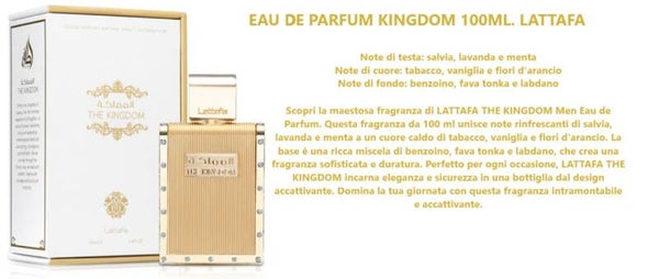 eau de parfum kingdom Lattafa
