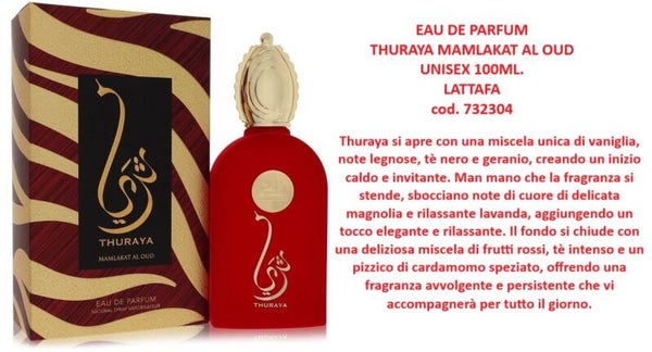 eau de parfum Thuraya mamlakat al oud Lattafa