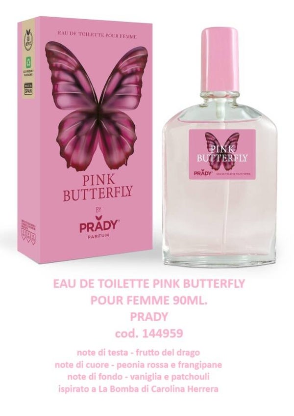 eau de toilette pink butterfly  Prady